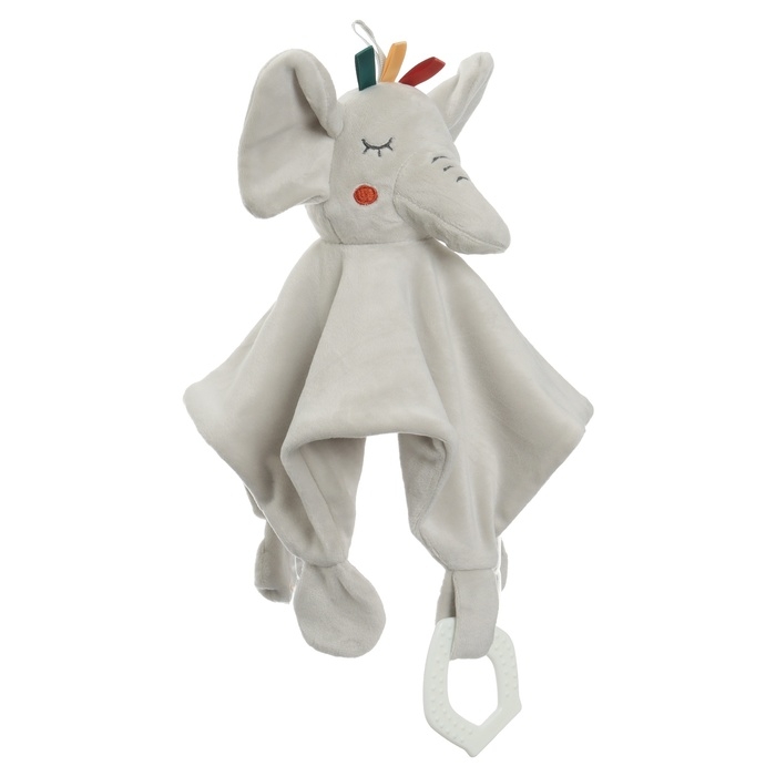 Комфортер - игрушка «Слоник Эли», погремушка, прорезыватель, цвет серый, Крошка Я Комфортер - игрушка «Слоник Эли», погремушка, прорезыватель, цвет серый, Крошка Я