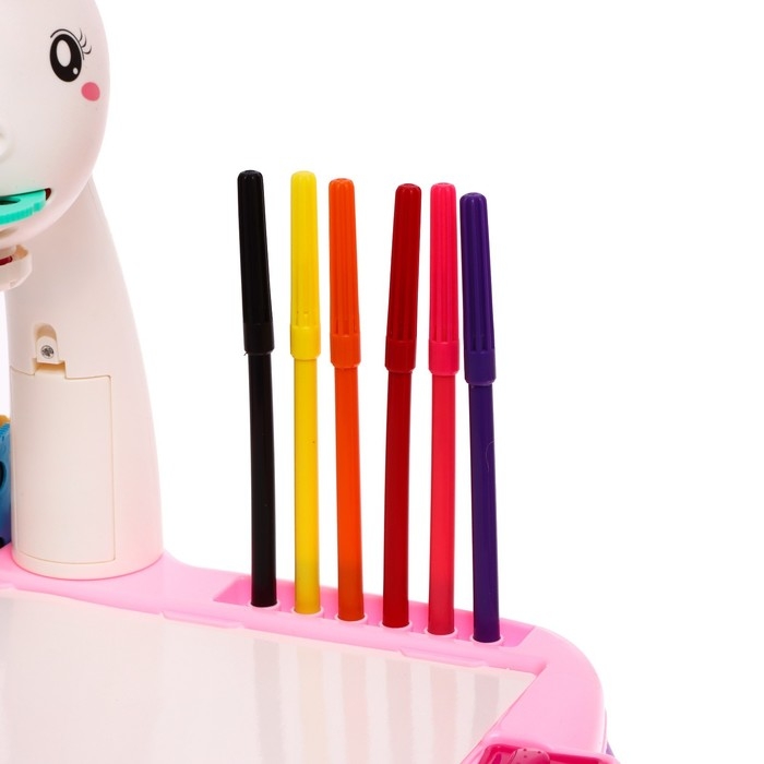 Проектор-столик «Единорог», свет, звук, цвет розовый Проектор-столик «Единорог», свет, звук, цвет розовый