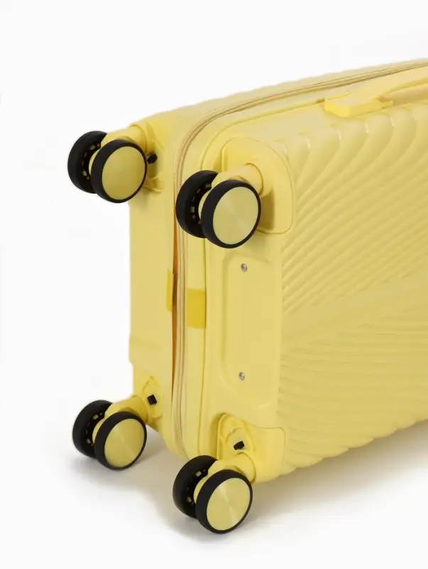 Чемодан на съёмных колёсах, 18", кодовый замок, 33&times;16&times;49 см, жёлтый