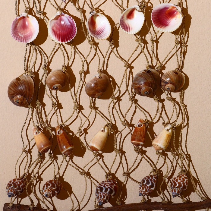 Подвесной сувенир Подвесной сувенир "Дары моря" ракушки 20х3х55 см