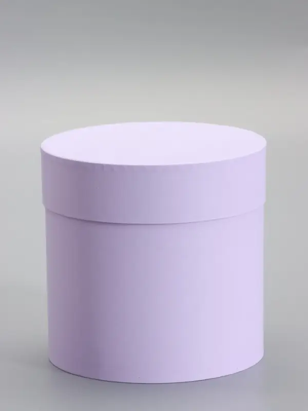 Шляпная коробка сирень, 15 х 15 см