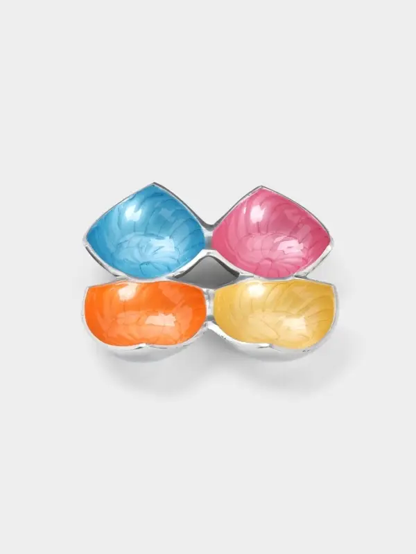 Менажница &laquo;Микс&raquo;, 23&times;23&times;4 см, алюминий