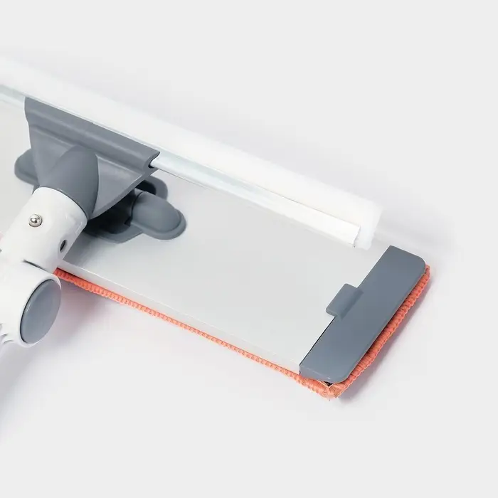 Оконная швабра с креплением на карманы 30&times;8 см, длина 103-145 см, 2 насадки, 45+180 поворот