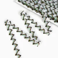 Тесьма &laquo;Уголки&raquo;, ширина 2 см, намотка 25 м, цвет белый