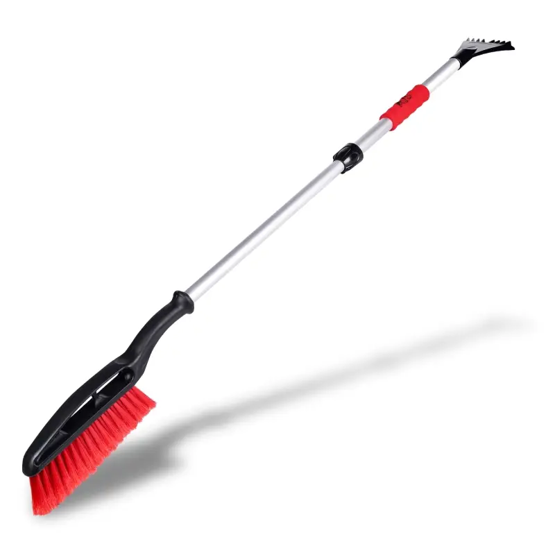 Щётка-скребок телескопическая (90-120 см) AVS SB-6333 XL с распушенной щетиной и мягкой ручкой