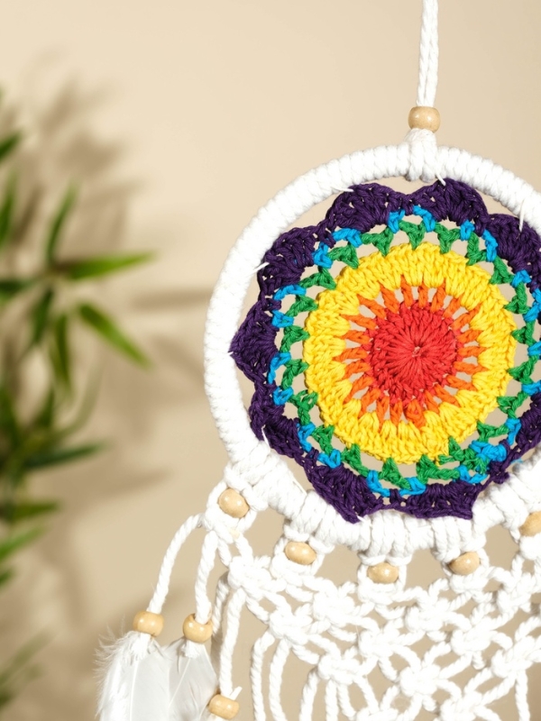 Ловец снов Ловец снов "Разноцветный цветок" 12х50 см.