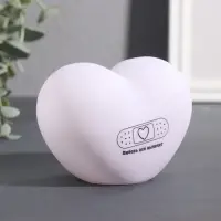 Фигурка световая RISALUX &laquo;Сердце. Пластырь&raquo;, LED-ночник, 3хLR44, 8&times;11&times;7 см