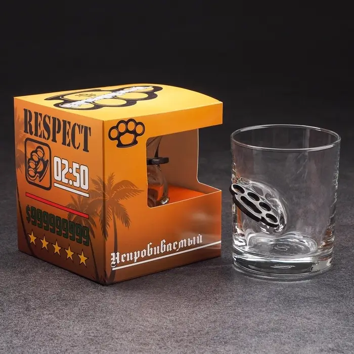 Стакан для виски непробиваемый &laquo;Кастет&raquo;, 250 мл