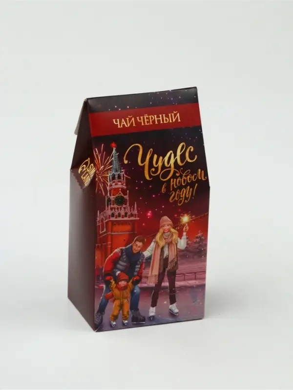 Подарочный набор &laquo;Сказочного года&raquo;: чай (50 г), конфеты (110 г), печенье брауни (120 г)