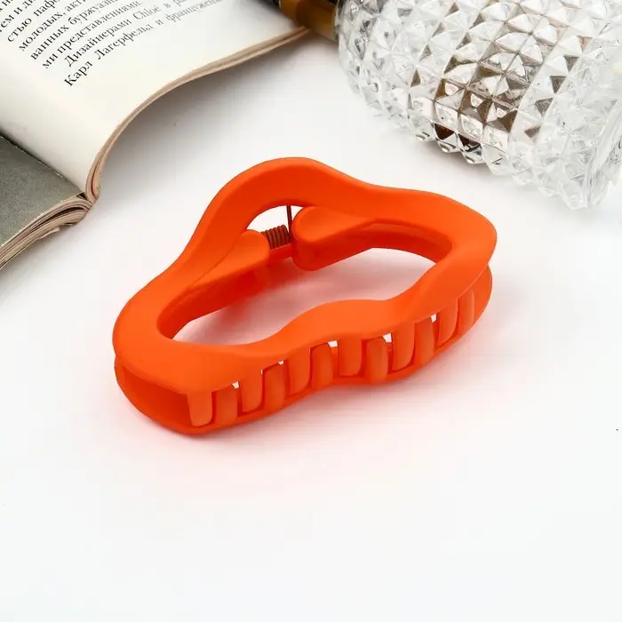 Крабик для волос «Леона», овал геометрия матовый, 8.5 см, МИКС Крабик для волос «Леона», овал геометрия матовый, 8.5 см, МИКС