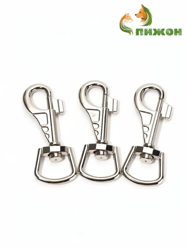 Карабин усиленный, 8.4 см, ширина проушины 2.3 см, металл