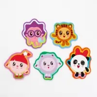 Книжка с мягкими пазлами EVA "Любимые герои", 12 стр., Малышарики