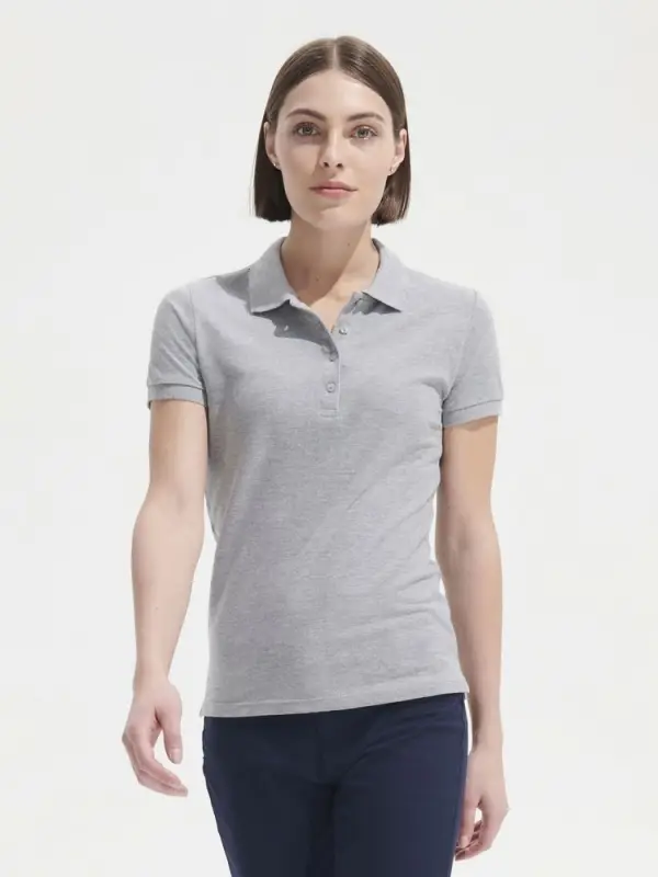 Рубашка поло женская People 210 желтая, размер S Рубашка поло женская People 210 желтая, размер S