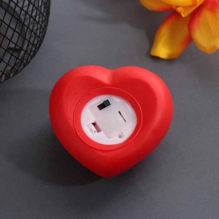 Ночник Ночник "Сердце" (Береги свое сердце) LED 2хLR44 7х7х3.5см