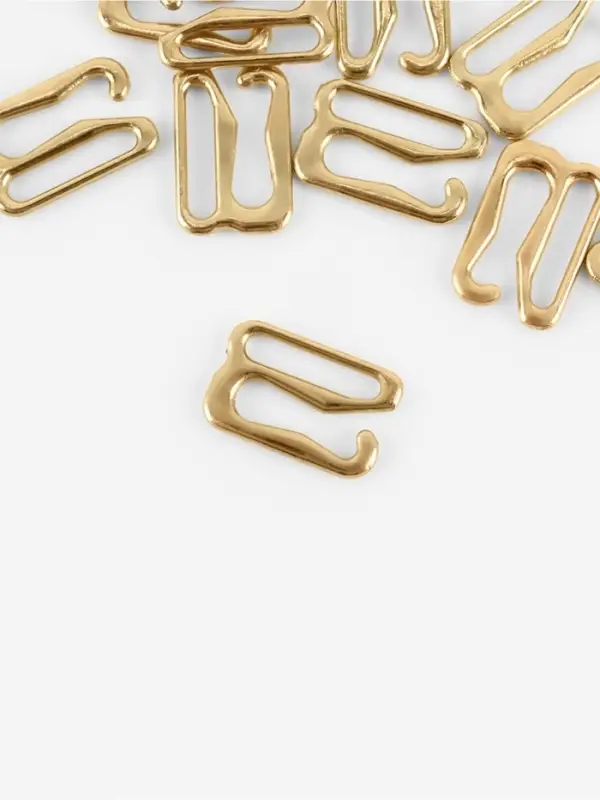 Крючок для бретелей, металлический, 10 мм, 20 шт., цвет золотой Крючок для бретелей, металлический, 10 мм, 20 шт., цвет золотой