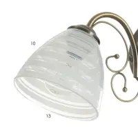 Бра 2011/1 E27 60Вт бронза 26х13,5х13 см