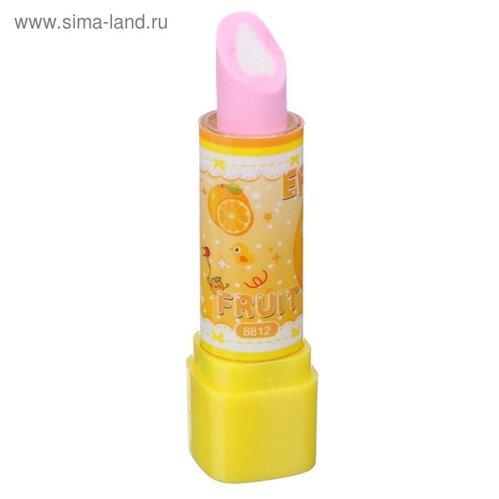 Набор ластиков фигурных 5 штук Набор ластиков фигурных 5 штук "Помада", 75 х 15 х 15 мм, в пакете