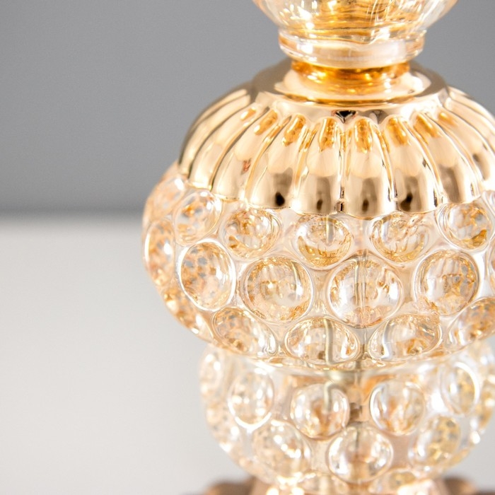 Лампа настольная с подсветкой Лампа настольная с подсветкой "Лаура" 1x60Вт E27 золото 25х25х41 см RISALUX