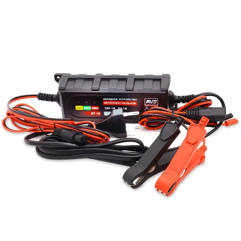 Зарядное устройство для автомобильного аккумулятора AVS BT-1S (1A, 20W) 6/12V