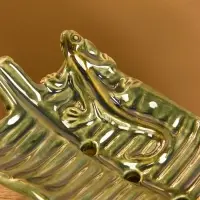 Мыльница &laquo;Геккон&raquo;, 12&times;7&times;3 см, керамика, зелёная