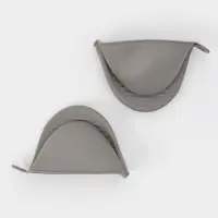 Прихватки кухонные, набор 2 шт., 9&times;4.5&times;7.5 см, силикон, серые