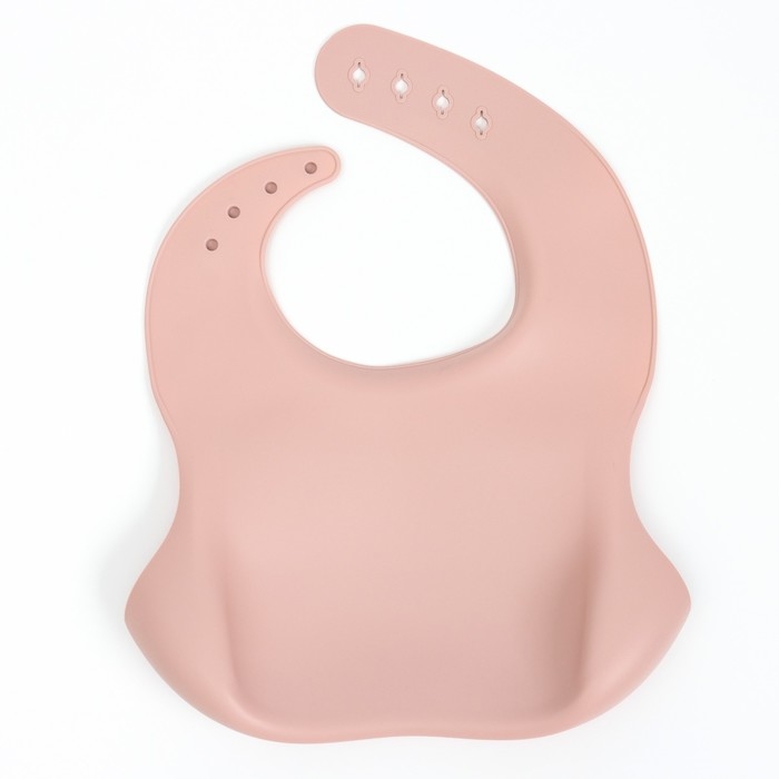 Нагрудник для кормления детский, силиконовый, Mum&baby, 23х4х29, пыльная роза Нагрудник для кормления детский, силиконовый, Mum&baby, 23х4х29, пыльная роза
