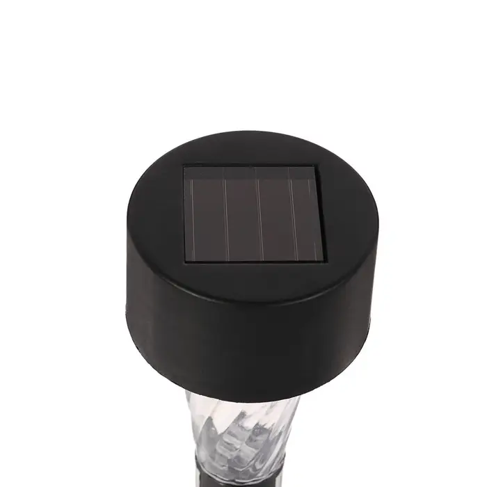 Садовый светильник &laquo;Цилиндр&raquo;, уличный, на солнечной батарее, 4.5&times;30&times;4.5 см, 1 LED, свечение мульти