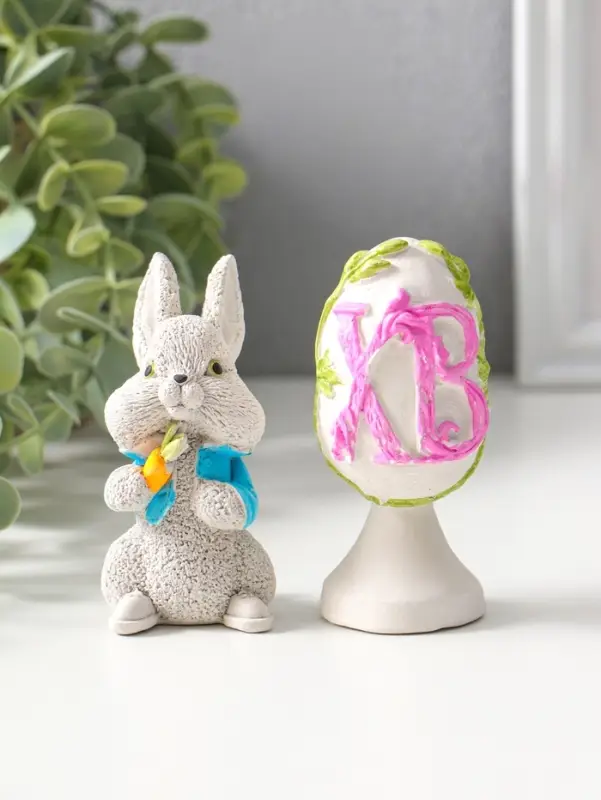 Статуэтки набор 2шт  "Пасхальный" высота 11 см