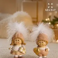 Фигурка &laquo;Малыши с подарком&raquo;, набор 2 шт., 3.5&times;3&times;7 см