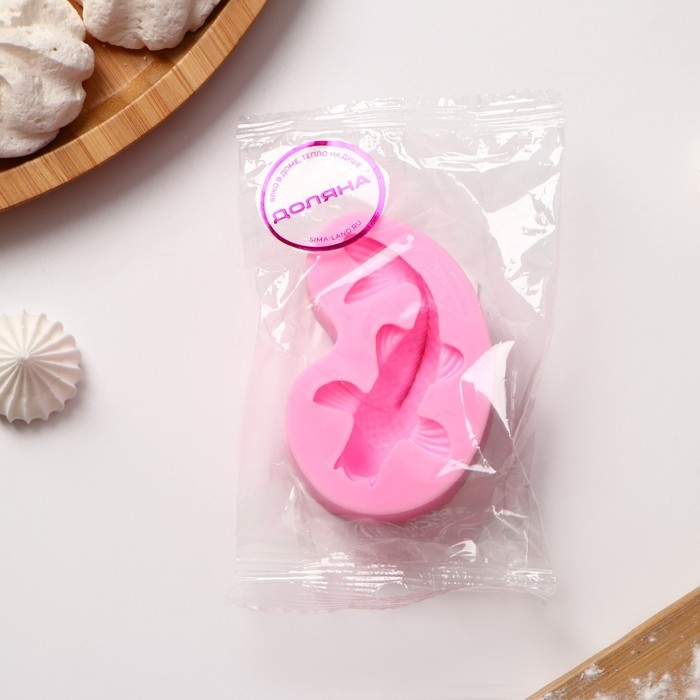 Молд Доляна «Рыбка», силикон, 7,2×4,7×2,3 см, цвет розовый Молд Доляна «Рыбка», силикон, 7,2×4,7×2,3 см, цвет розовый