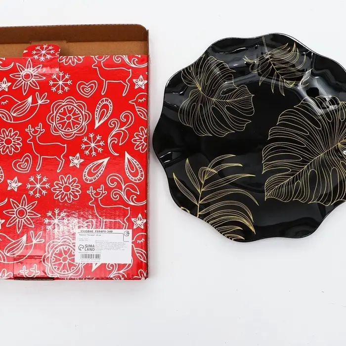 Тарелка плоская стеклянная &laquo;Тропики&raquo;, d=20 см