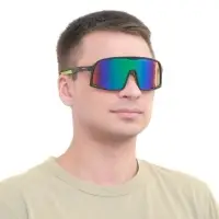 Очки солнечные мужские спортивные &laquo;Мастер К&raquo;, uv 400, ширина 14.1 см, дужка 13.4 см, линза 7.2&times;5.3