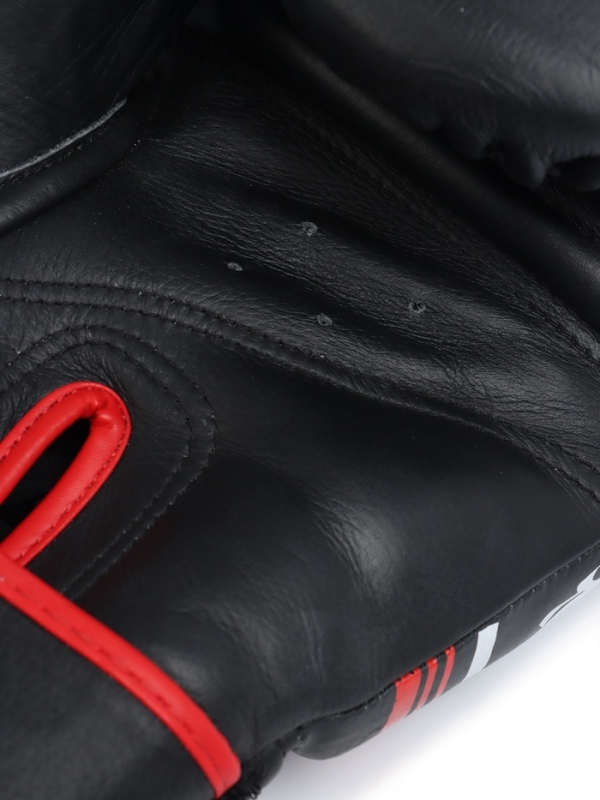 Боксерские перчатки FIGHT EMPIRE, ART, натуральная кожа, чёрные, размер 12 oz