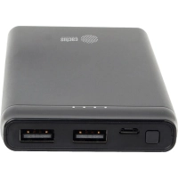 Внешний аккумулятор Cactus CS-PBFSFT-10000 10000mAh 2.1A 2xUSB черный