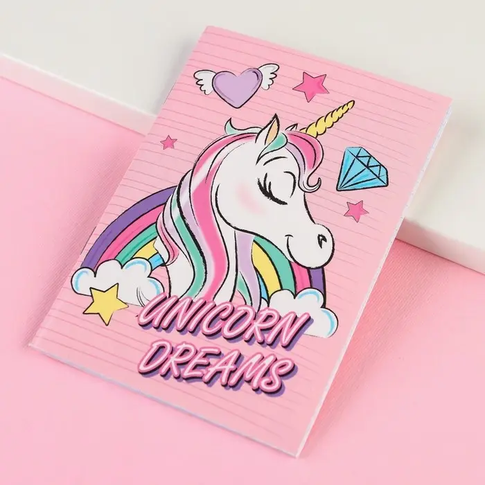 Блокнот А6 32 л на скрепке «Минни Маус», Единорог Блокнот А6 32 л на скрепке «Минни Маус», Единорог