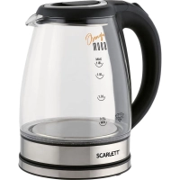 Чайник SCARLETT SC-EK27G36,электрический, стекло, 1800Вт, 1.8л, черный