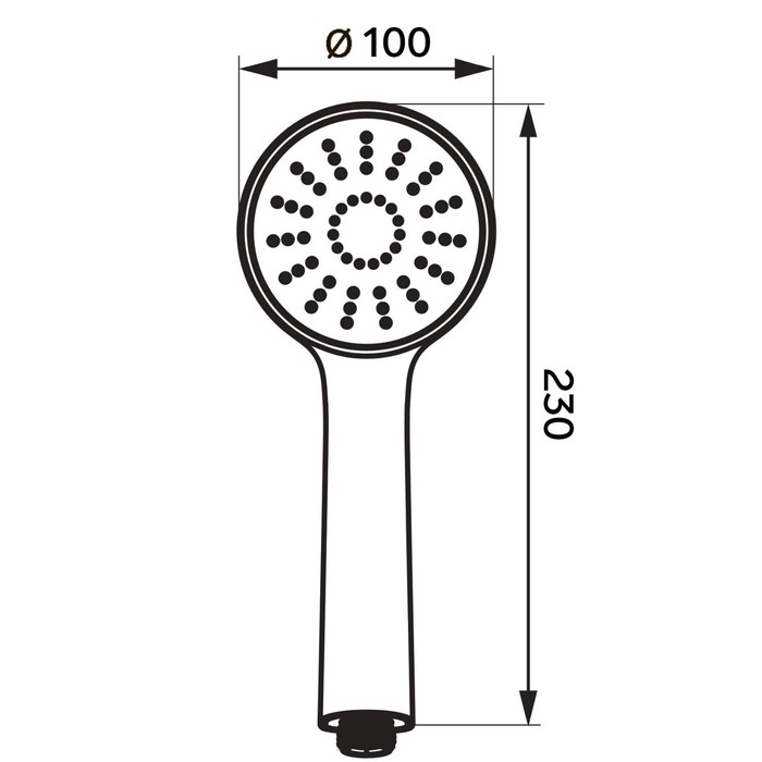 Душевая лейка ZEIN Z0508, 5 режимов, d=100 мм,  пластик, цвет хром Душевая лейка ZEIN Z0508, 5 режимов, d=100 мм,  пластик, цвет хром