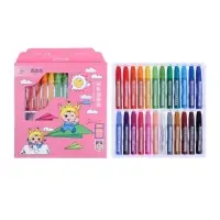 Пастель масляная 24 цвета, в бумажном держателе, в картонной коробке