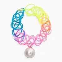 Браслет детский набор 3 шт. "Выбражулька" котик, единорог, силиконовый, разноцветный