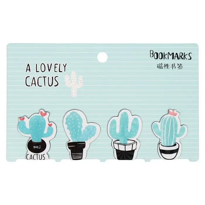 Набор магнитных закладок для книг Calligrata 4 штуки, Набор магнитных закладок для книг Calligrata 4 штуки, "Ассорти", МИКС