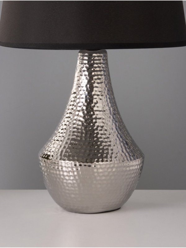 Настольная лампа Настольная лампа "Хелена" 1х15Вт Е14 серебро 25х25х39см