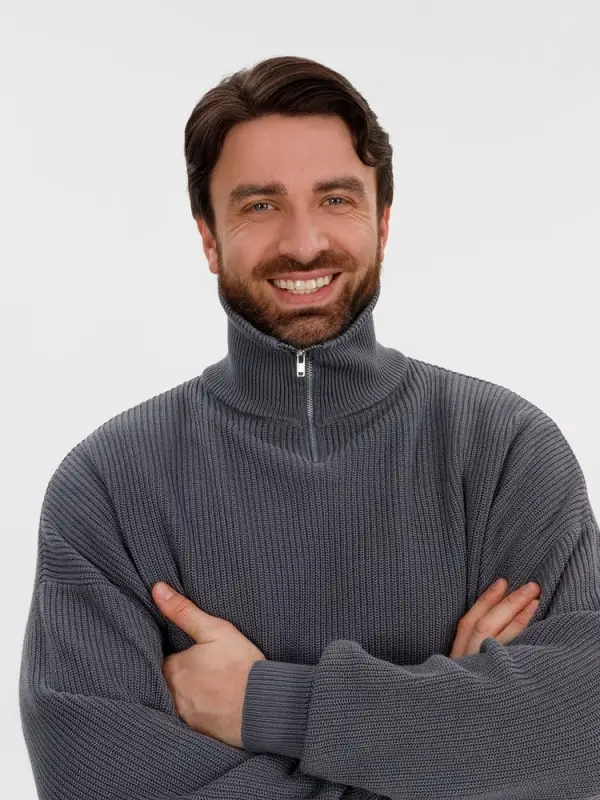 Джемпер Siluetti Birne, серый, размер S/M Джемпер Siluetti Birne, серый, размер S/M