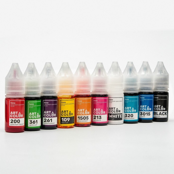 Набор Art Color Base микс 10 цветов, 10 мл Набор Art Color Base микс 10 цветов, 10 мл