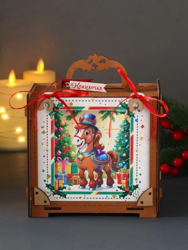 Шкатулка «Копилочка», 16.5×16×9.5 см