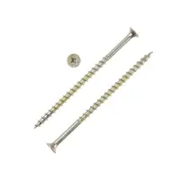Саморез 4.2&times;89(90) мм ТУНДРА PREMIUM, потай, крупная резьба, шлиц PH, желтый цинк, 1 кг