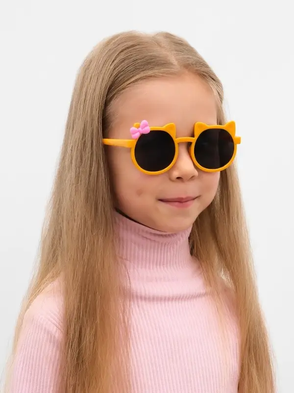 Очки солнцезащитные детские, uv 400, линза 4.8&times;4 см, цвет МИКС
