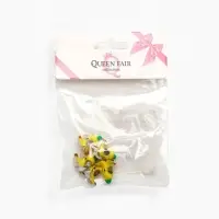 Шарм &laquo;Банан&raquo;, жёлто-зелёный в чернёном серебре