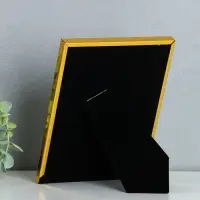 Фоторамка металл на 1 фото 10х15 см "Зеркало" золото гальваника 1,7х15х20,2 см