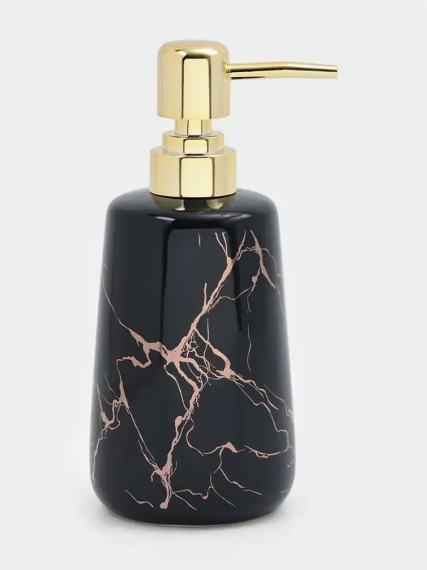 Дозатор для жидкого мыла SAVANNA Lightning, 350 мл, цвет чёрный