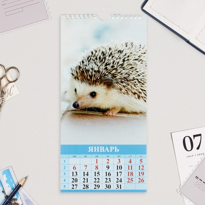 Календарь на ригеле Календарь на ригеле "Малыши в природе" 2025 год, 16,5 х 34 см